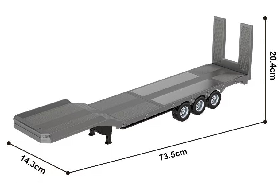 RC Trailer 1/18 Platform Semi-Trailer 1502
