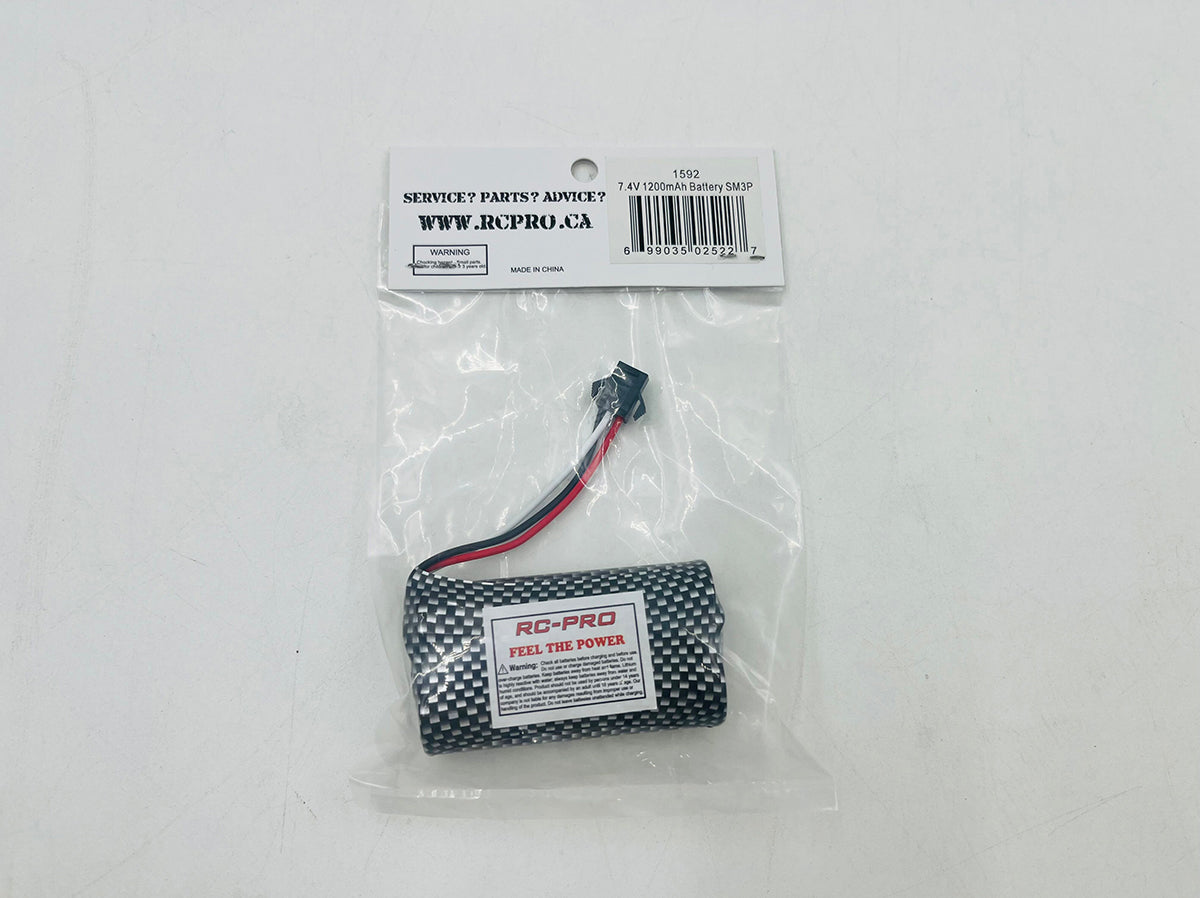 1592/1561/1593 7.4V 1200mah Battery - SM3P 1592-005S