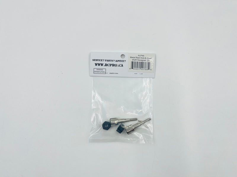 ALPHA Metal Rear Axle & Steel shaft Hexagoal (2) ALP49