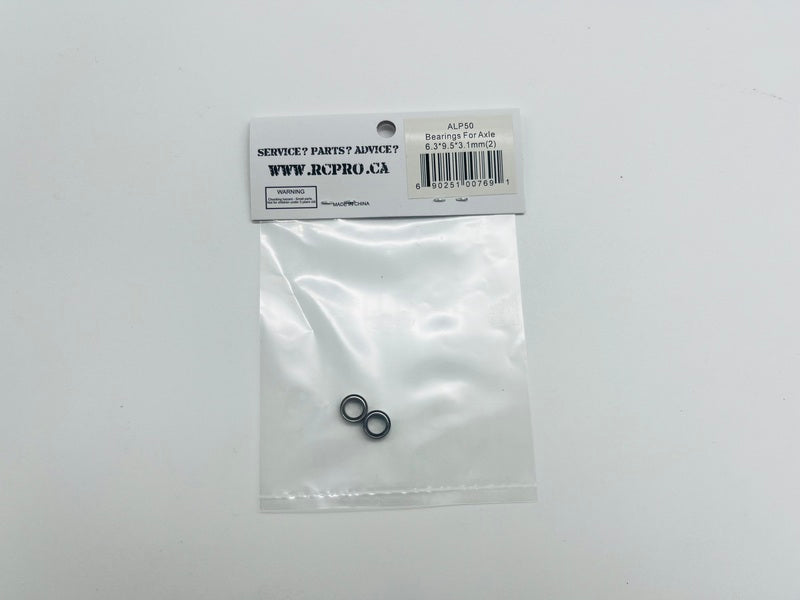ALPHA Bearings For Axle 6.3*9.5*3.1mm(2) ALP50