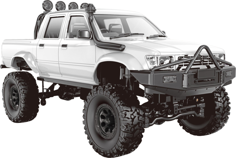 1:16 4WD R/C truck (red, blue, white) C64-1 – RC-PRO