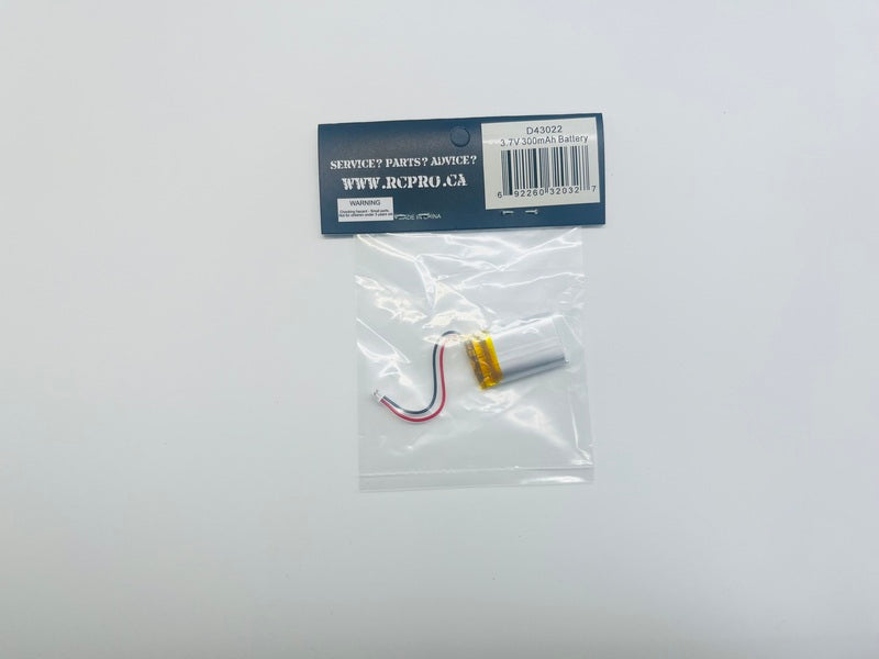 D43 3.7V 300mAh Battery D43022