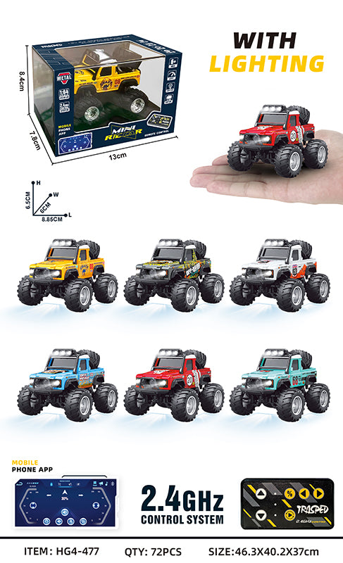 1/64 R/C Jeep with APP control HG4-477