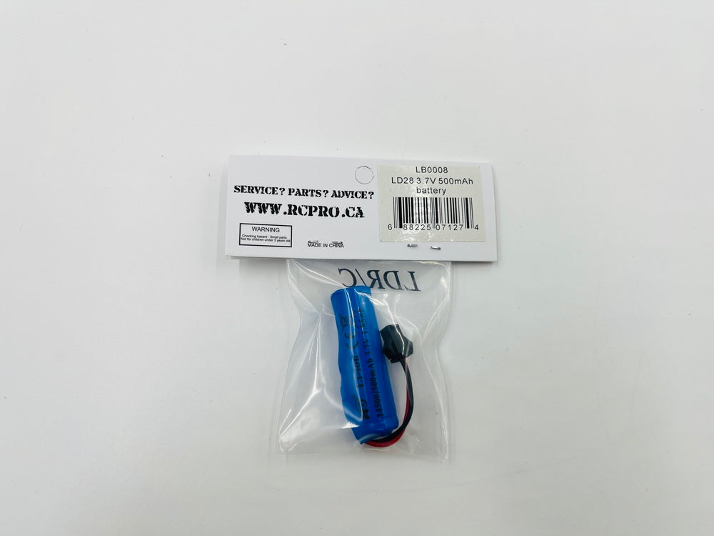 LD28 3.7V 500mAh battery LB0008