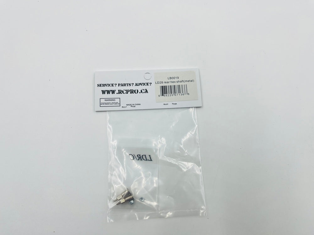 LD28 rear hex shaft(metal) LB0019