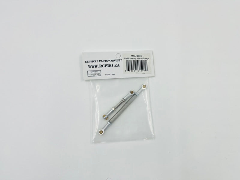 MN82 Steering & servo linkage - Silver MNU862S