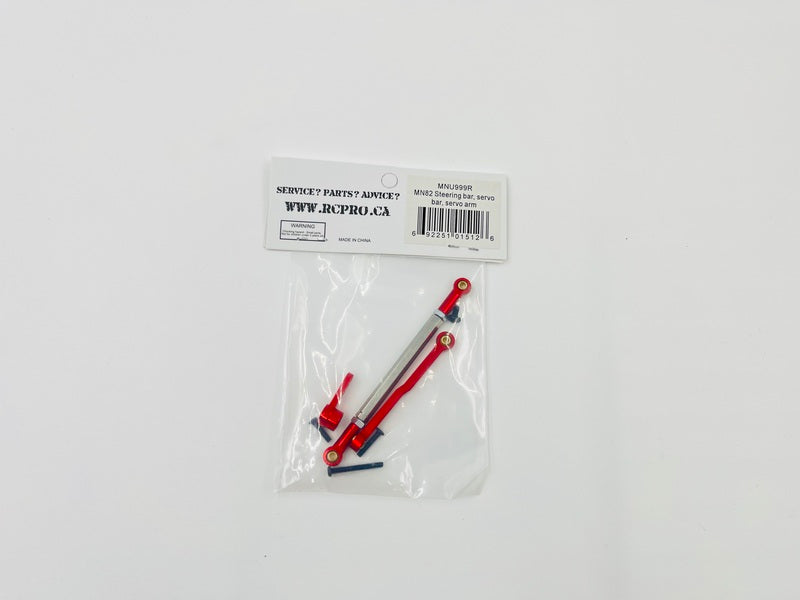 MN82 Steering bar, servo bar, servo arm - Red MNU999R