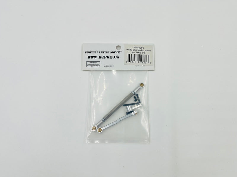 MN82 Steering bar, servo bar, servo arm - Silver MNU999S