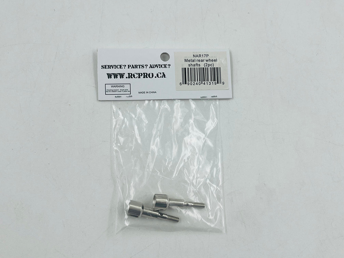 NARLY Metal rear wheel shafts(2pc) NAR17P