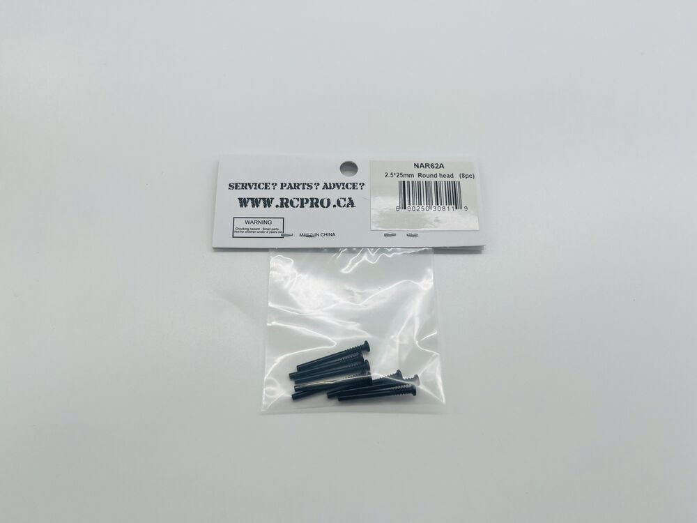 NARLY 2.5*25mm Round Head (8pc) NAR62A