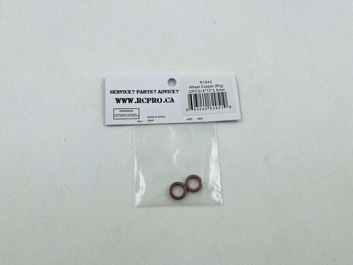 Wheel Copper (Big) (2PCS) 8*12*3.5mm R1843