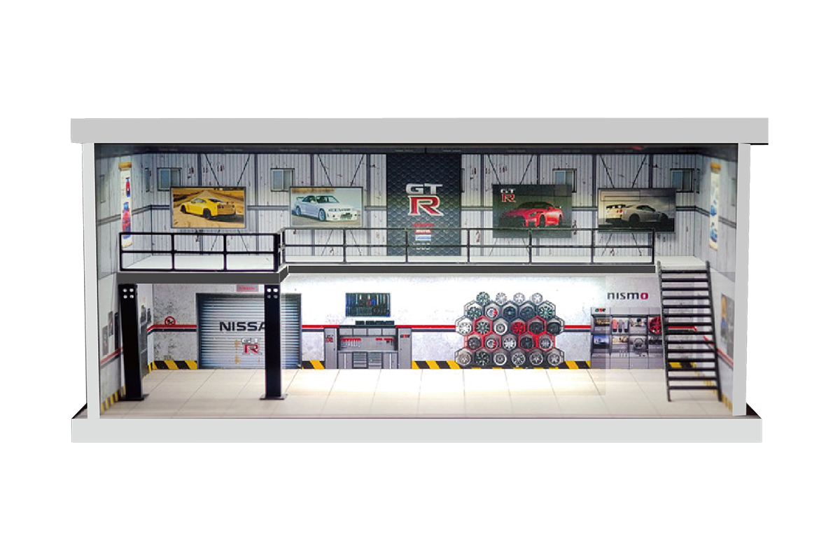 1/64 GTR Version with Light & Dustproof Door mini display unit RCP102813