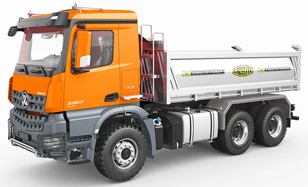 1:14 RC hydraulic dump truck 6x6 with battery, charger k3364
