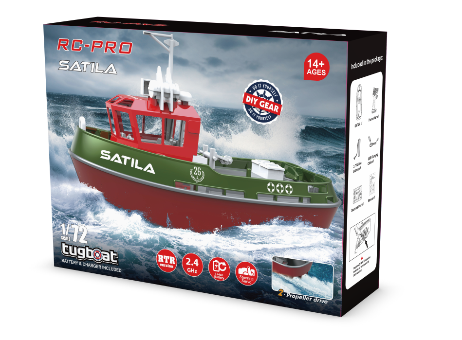 SATILA – 1/72 2.4G MINI R/C SCALE TUGBOAT