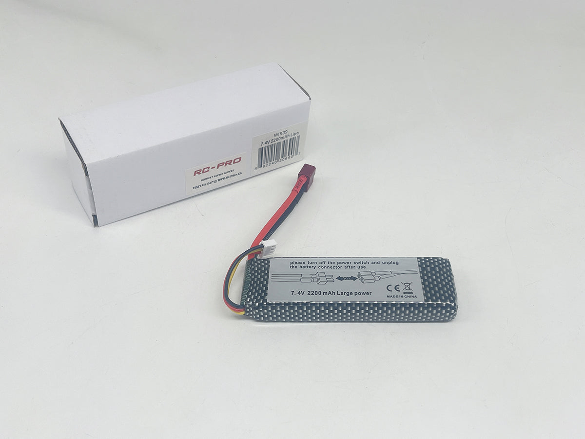 WIKKED 7.4V 2200mAh Lipo Battery WIK39