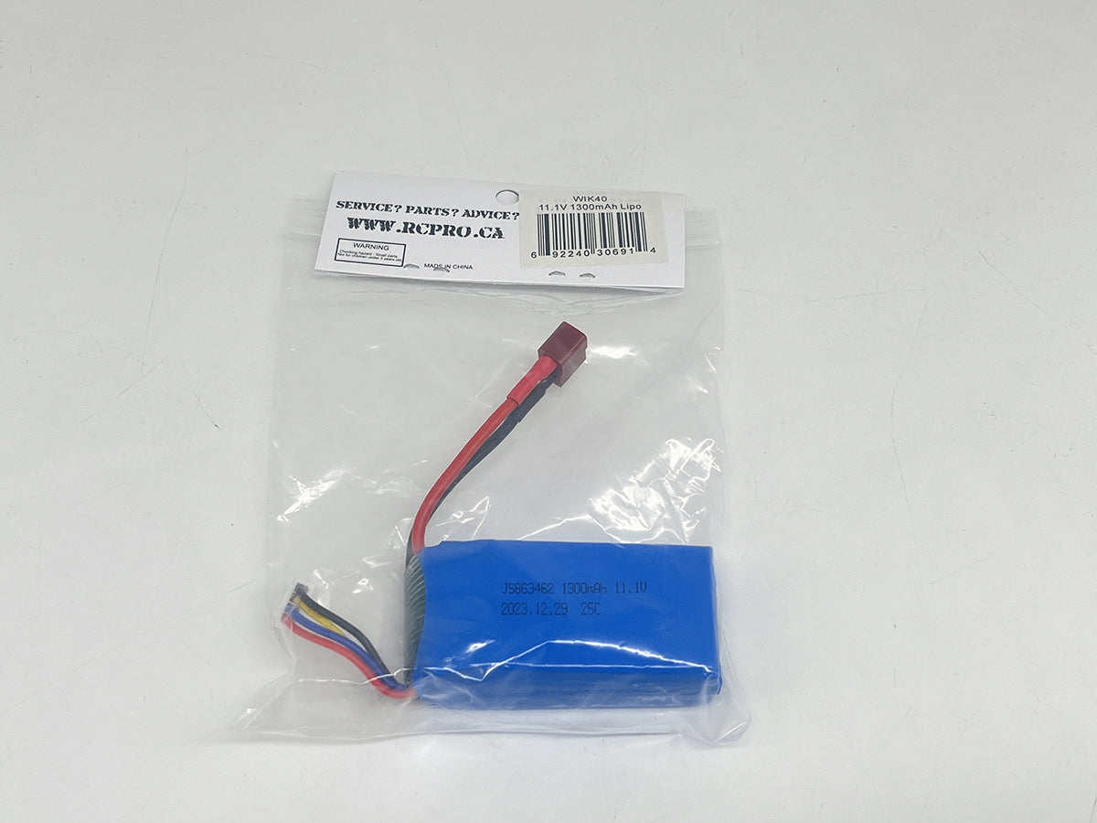 WIKKED 11.1V 1300mAh Lipo WIK40