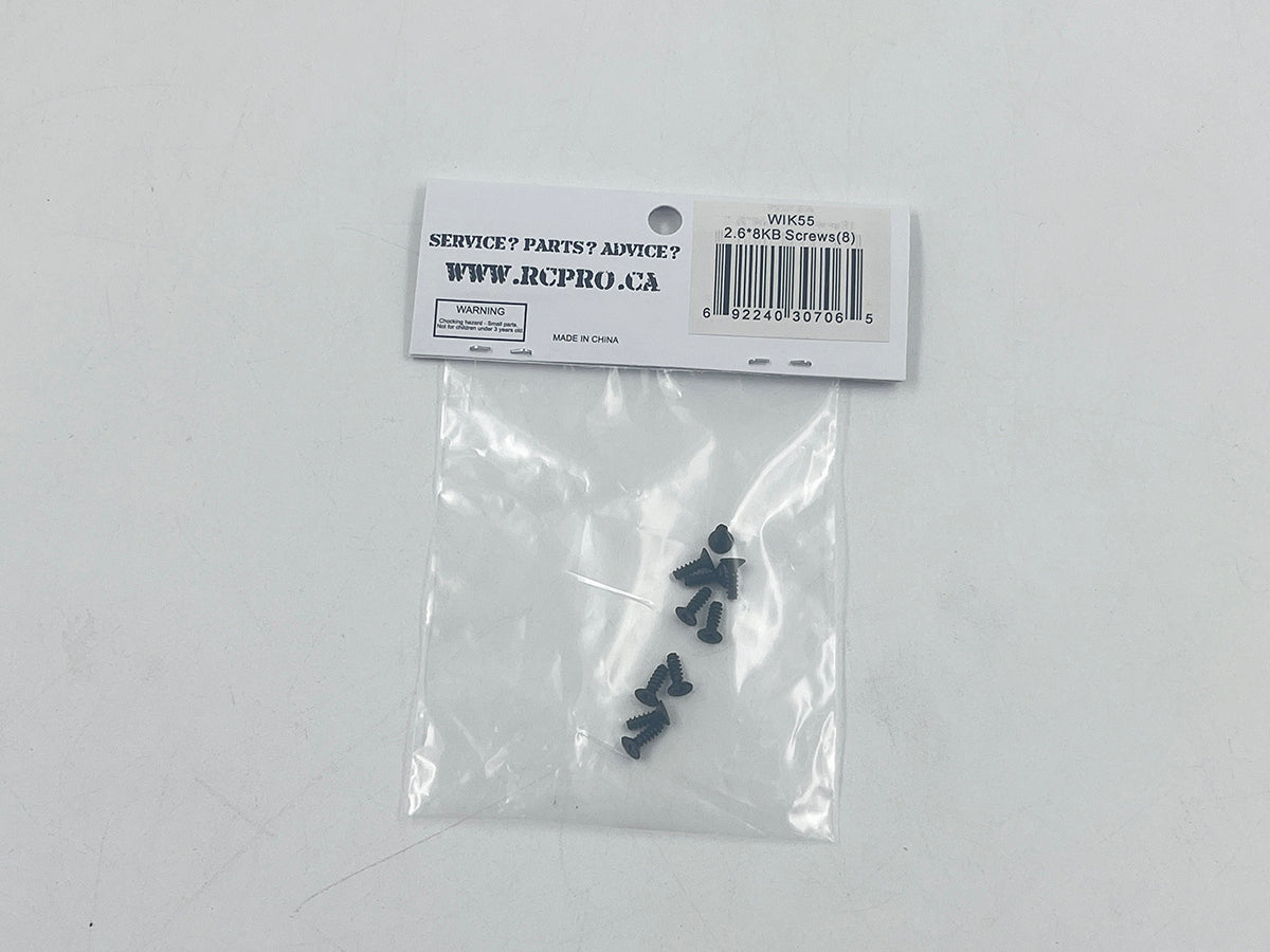 WIKKED 2.6*8KB Screws(8) WIK55