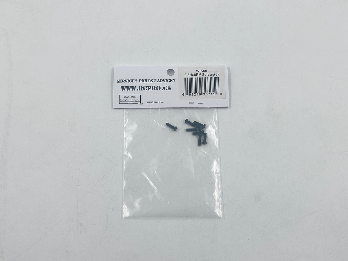WIKKED 2.5*8.8PM Screws(8) WIK60