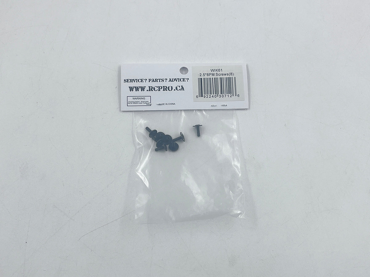 WIKKED 2.5*8PM Screws(8) WIK61