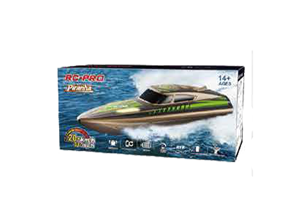 PIRANHA 10" R/C Brushed Boat RTR 2 - Silver