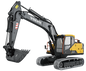 1 14 Volvo RC Metal excavator E010