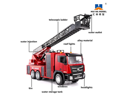 1/18 2.4G 9CH RC Fire truck 1361