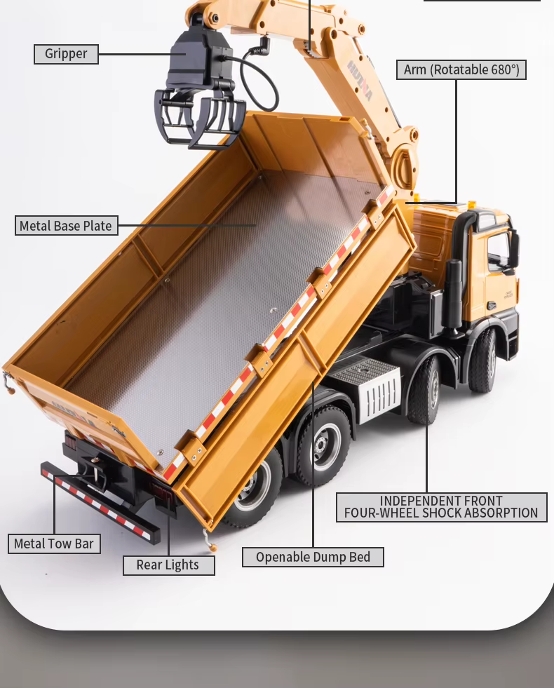 1:14 9ch RC grapple dump truck 1538
