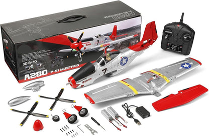 R/C airplane 3D/6G P-51