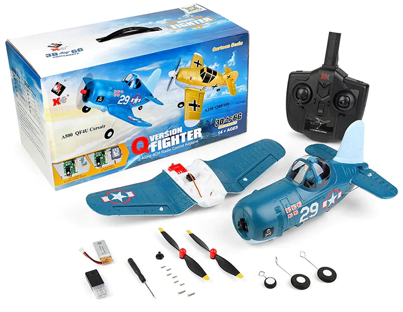 A500 3D 6G 4CH R C Q TYPE F4U CORSAIR BRUSHED RC PRO