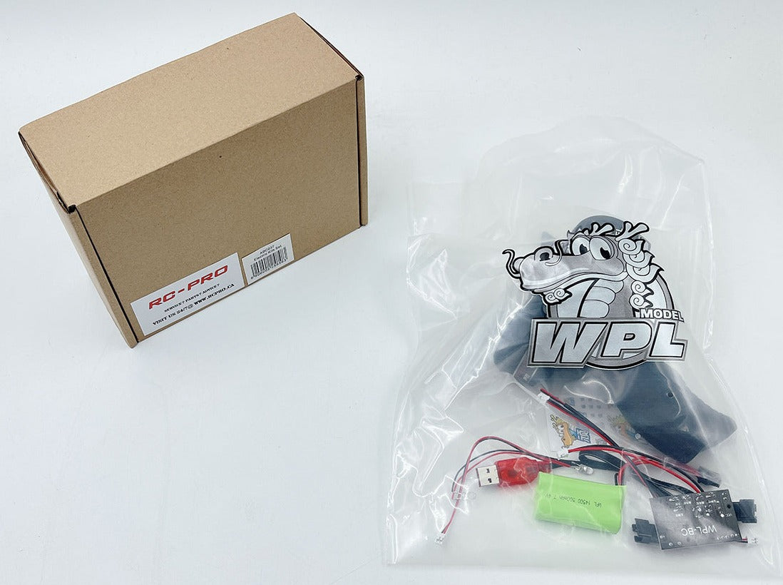 WPL 1/16 Electronic Kit. Includes 2.4G remote, Battery, charger, ESC and Receiver ABC037
