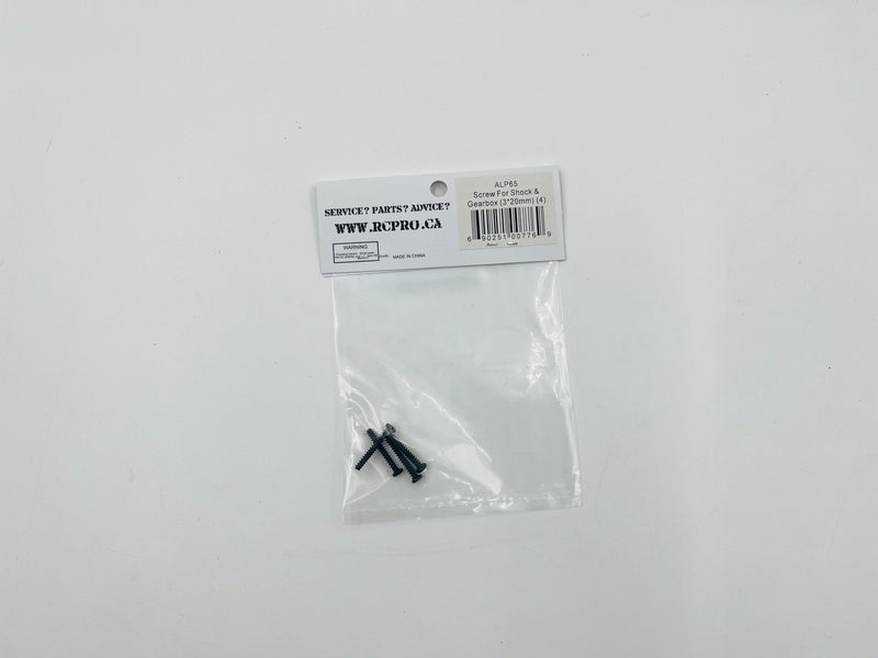 ALPHA Screw For Shock & Gearbox (3*20mm) (4) ALP65