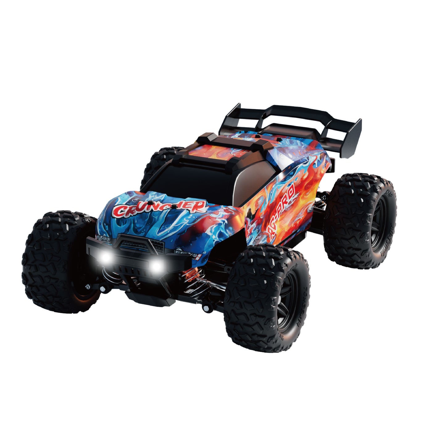 CRUNCHER – 1/18 RC truck with metal drive shaft, metal diffs and oil shocks