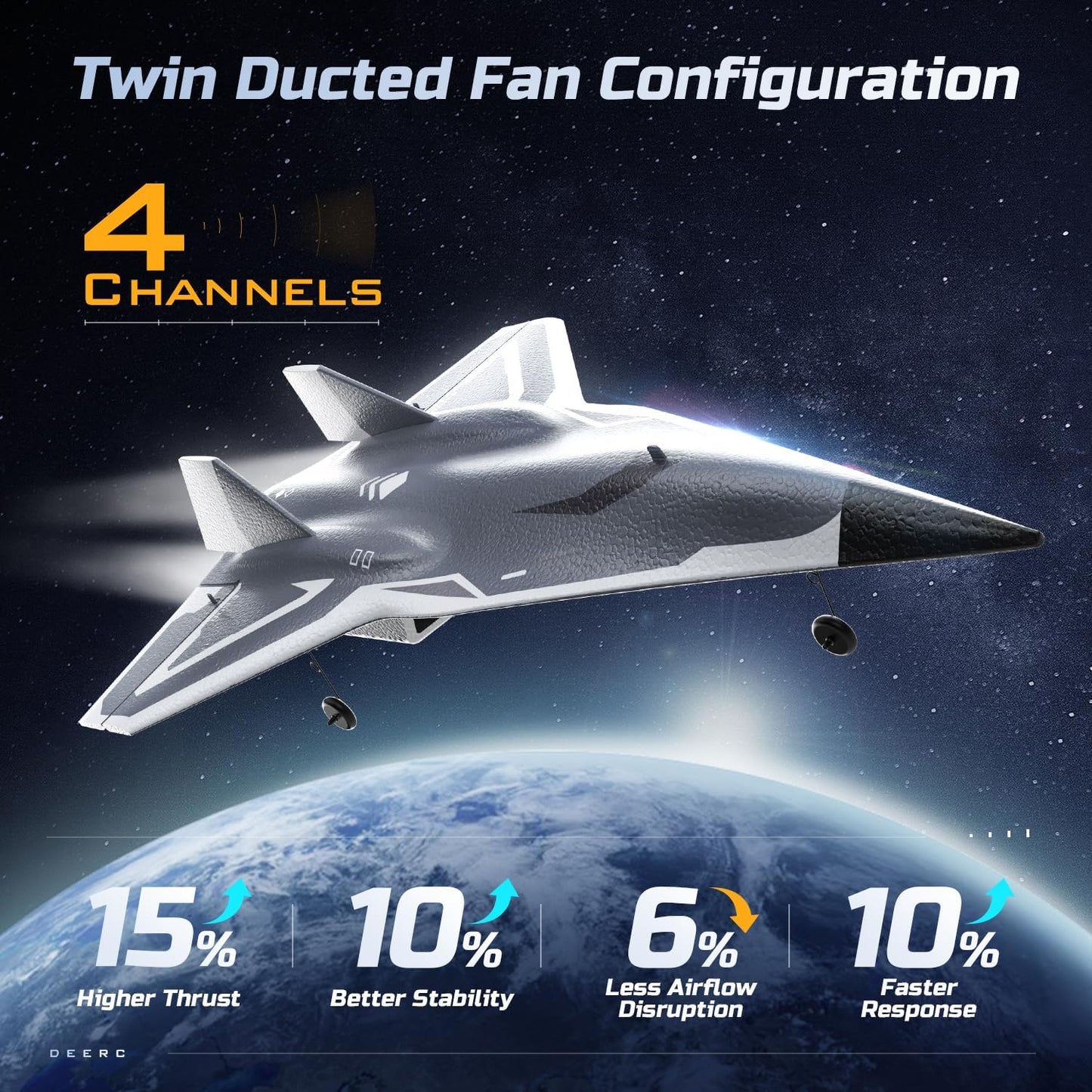 FX9672 SR72 RTF R/C airplane brushed with new remote FX9672