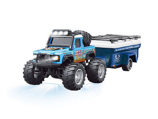 1/64 R/C Jeep with trailer with APP control HG4-478