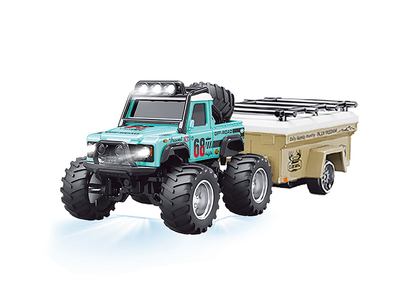 1/64 R/C Jeep with trailer with APP control HG4-478