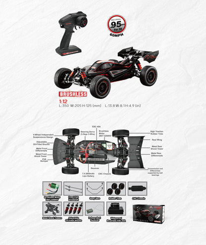 MACH1 – 1/12 RC buggy truck brushless MACH-1