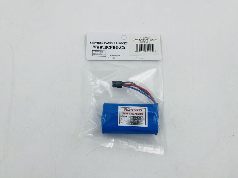 STRIKER 7.4V 1200mah Battery - SM3P plug P12003A