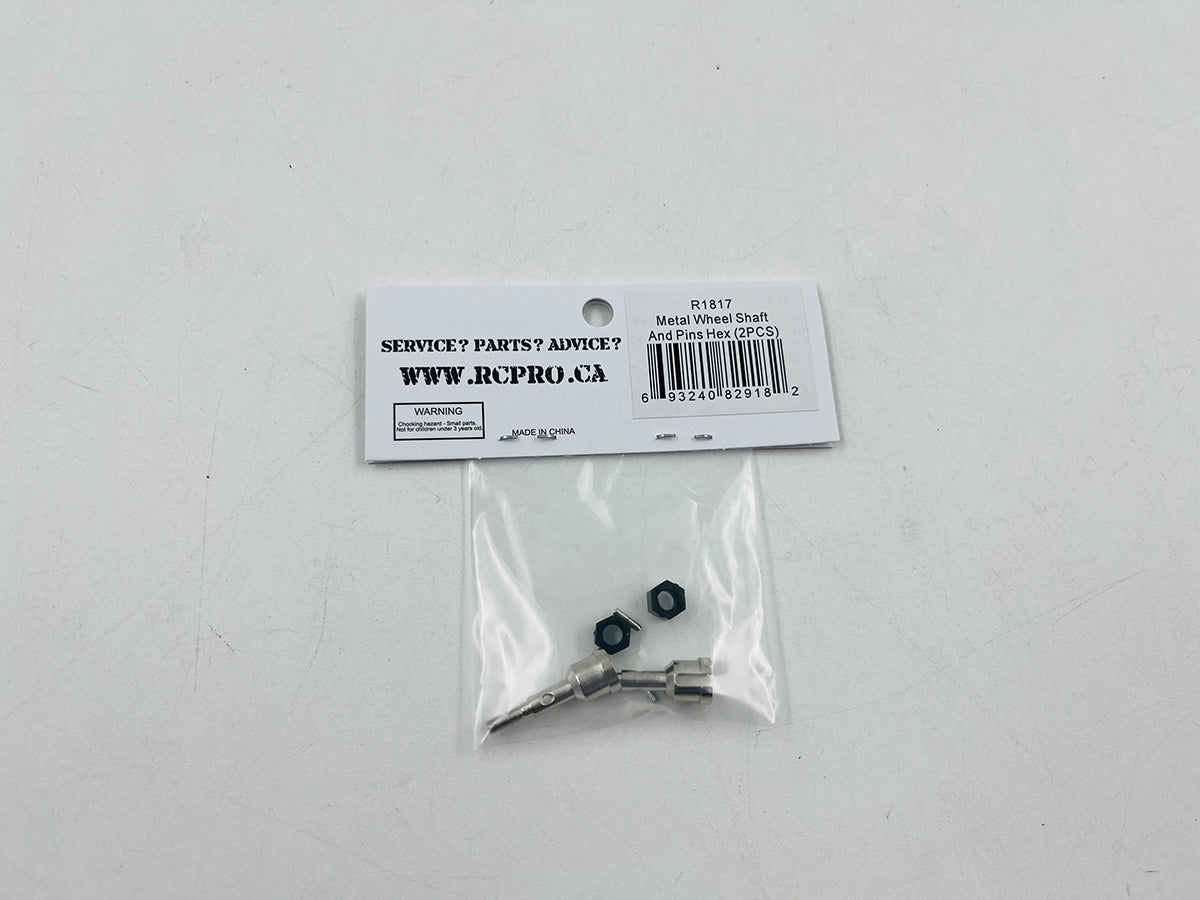 Metal Wheel Shaft And Pins Hex (2PCS) R1817