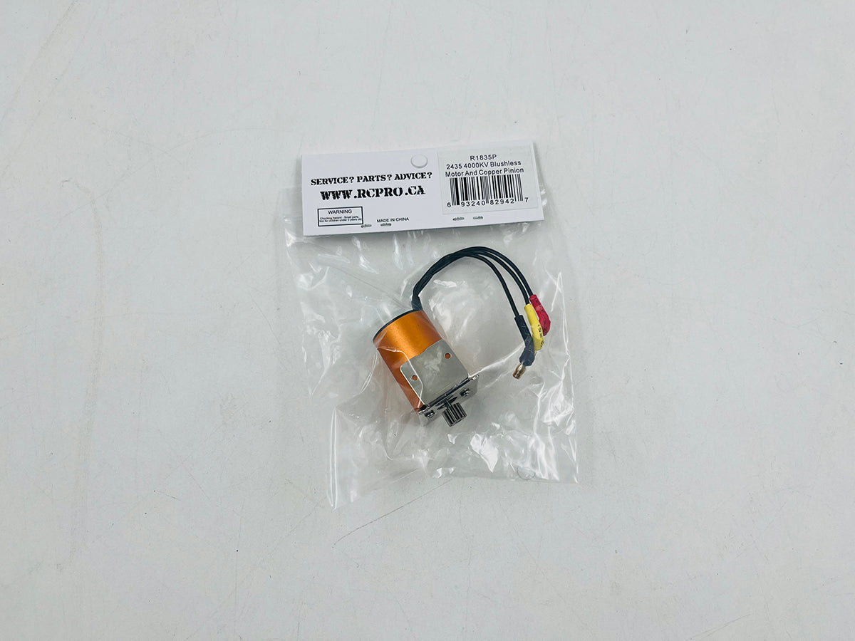 2435 4000KV Blushless motor And Copper Pinion R1835P