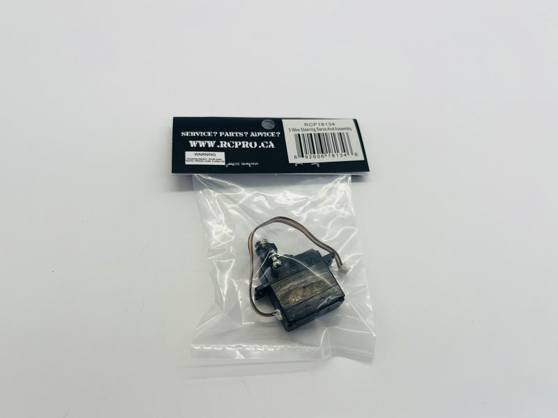 CRUNCHER 5 Wire Steering Servo And Assembly RCP18134