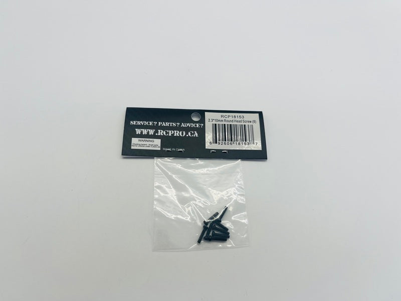 CRUNCHER 2.3*10mm Round Head Screw (8) RCP18153