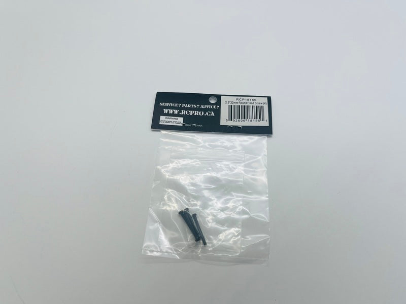 CRUNCHER 2.3*22mm Round Head Screw (4) RCP18155