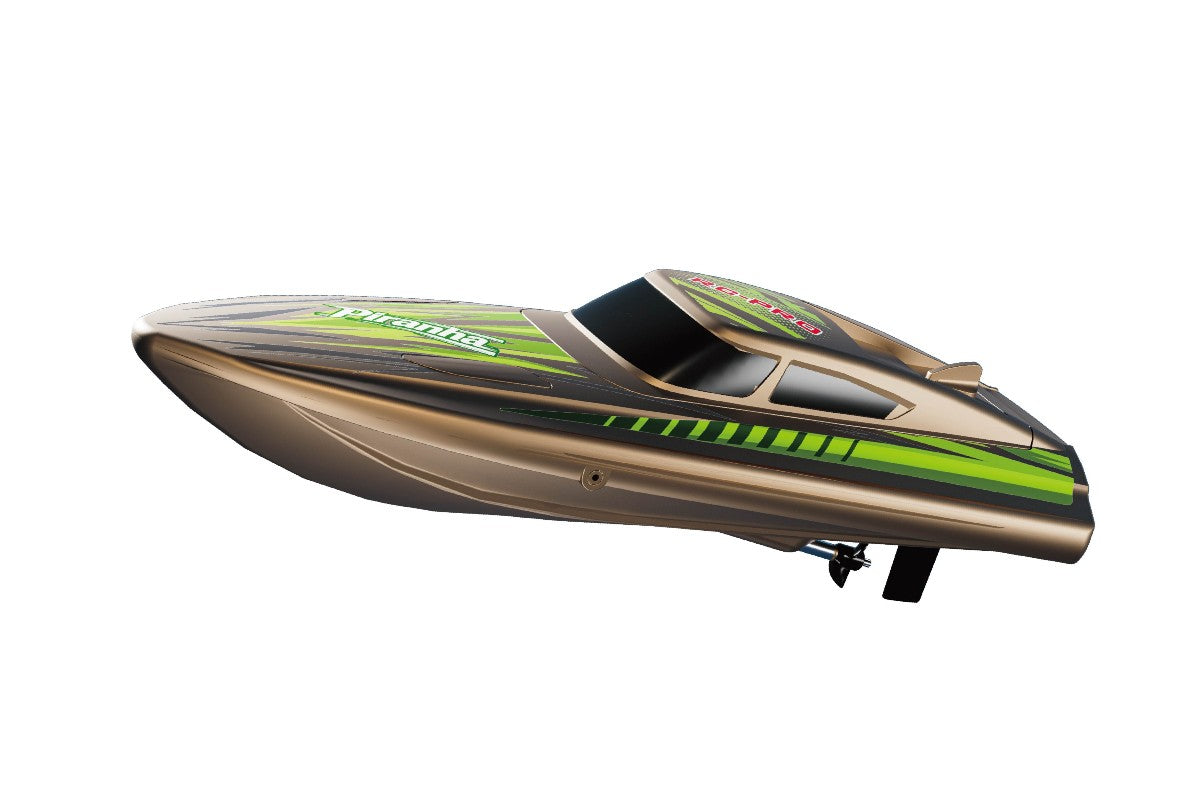 PIRANHA 10" R/C Brushed Boat RTR 2 - Silver RCP4100（Silver）