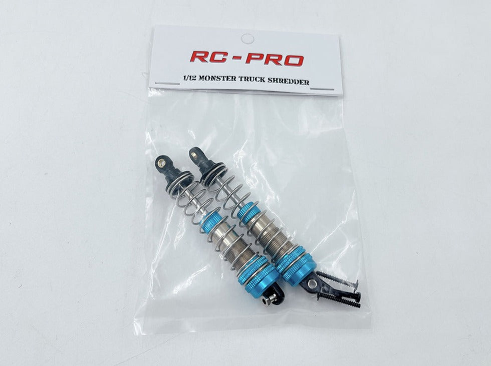 Upgraded adjustable oil shocks(2) BLUE SHRED-18B