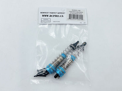 Upgraded adjustable oil shocks(2) BLUE SHRED-18B