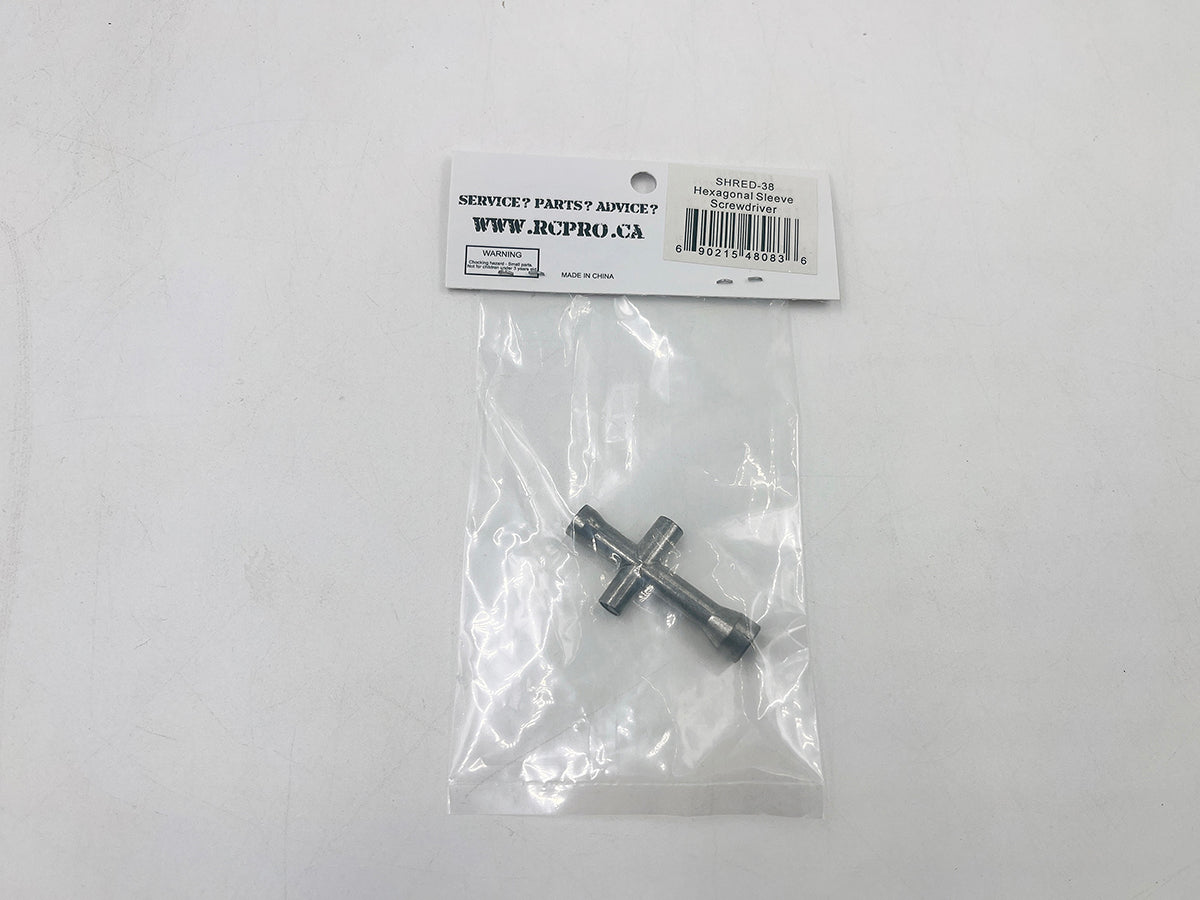 hexagonal sleeve screwdriver SHRED-38