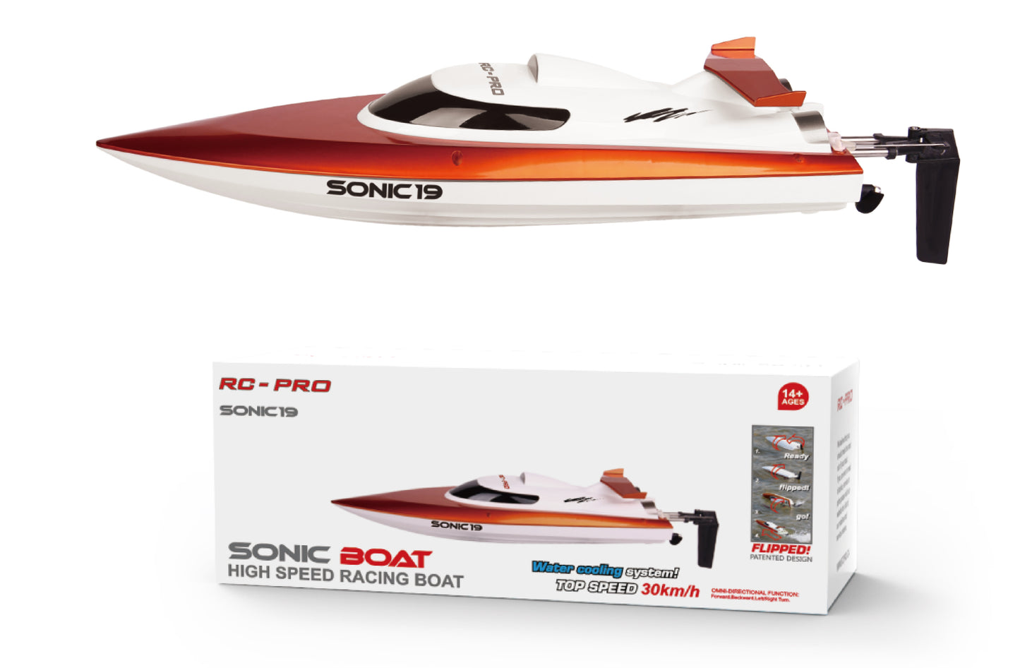 SONIC 19 2.4G 19" RTR Brushed Boat SONIC 19