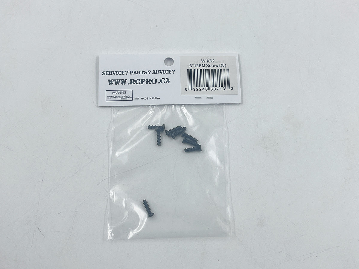 WIKKED 3*12PM Screws(8) WIK62