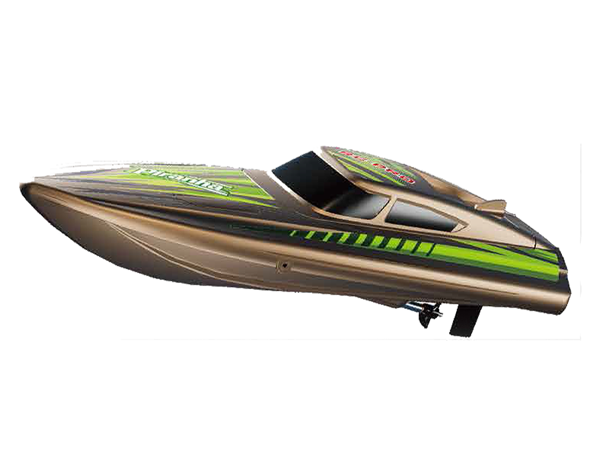 PIRANHA 10" R/C Brushed Boat RTR 2 - Brown RCP4100（Brown）