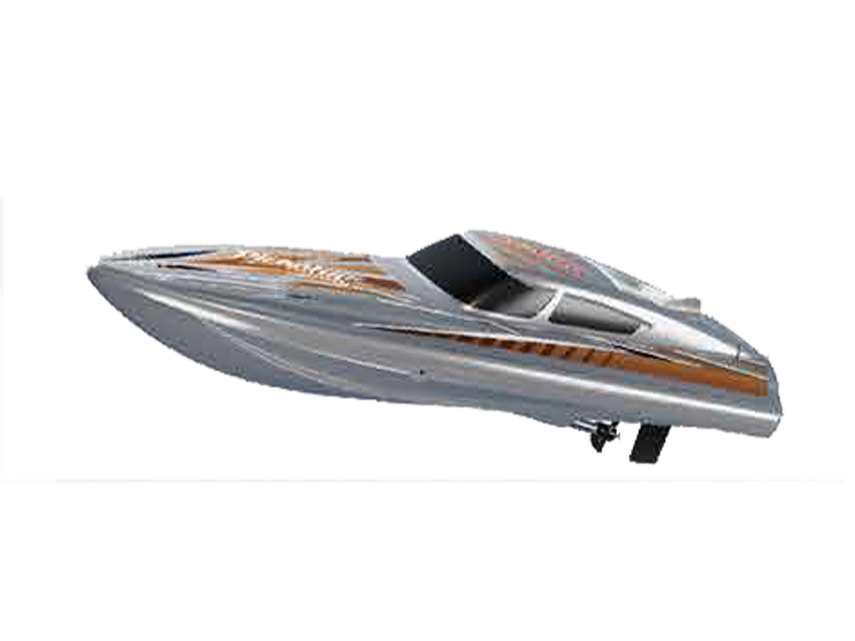 PIRANHA 10" R/C Brushed Boat RTR 2 - Silver